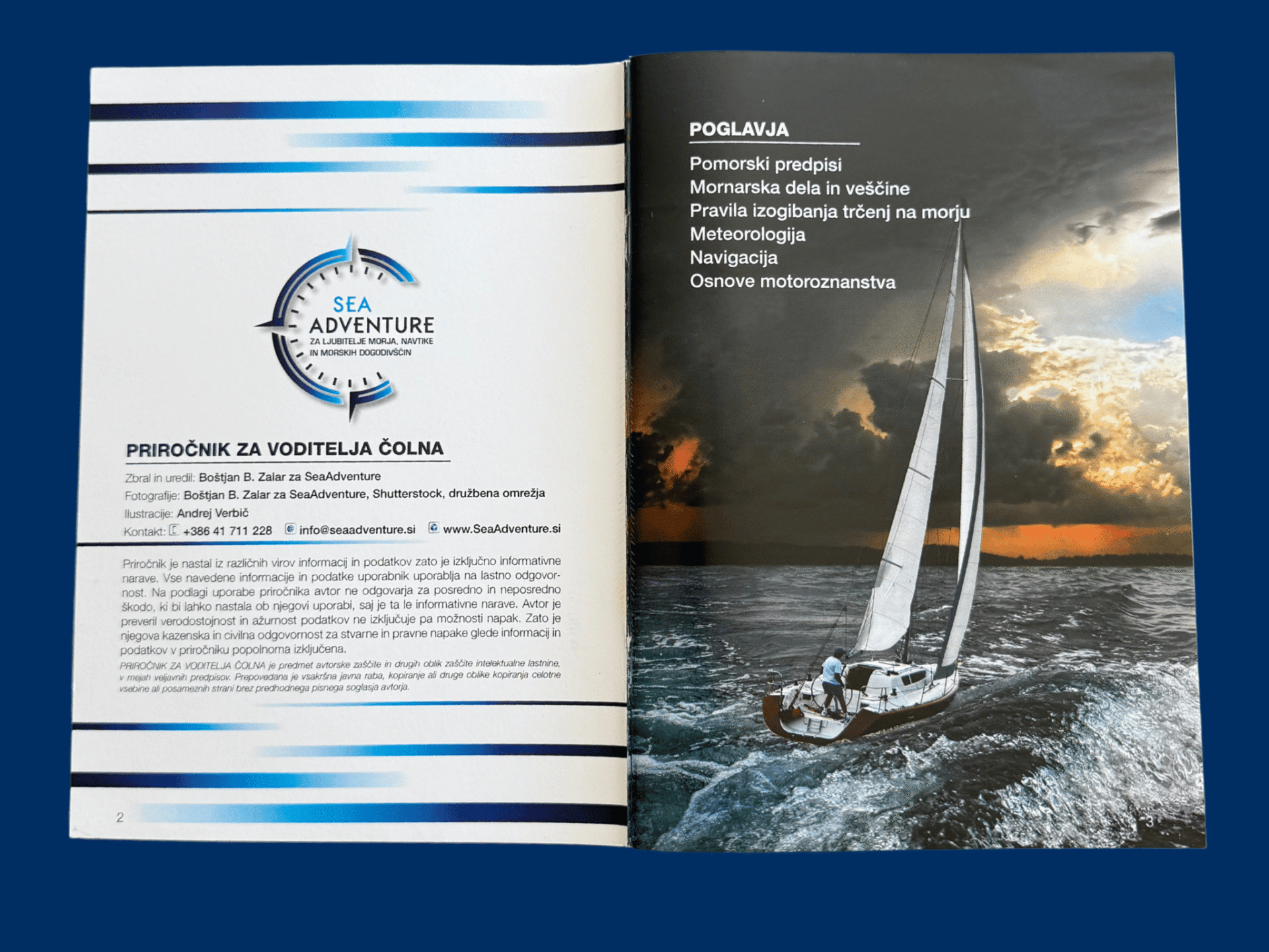 Priročnik za voditelja čolna NavtiQ-SeaAdventure