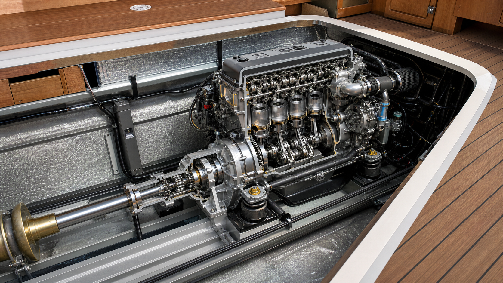 Vgrajeni motor (inboard) v plovilu – NavtiQ