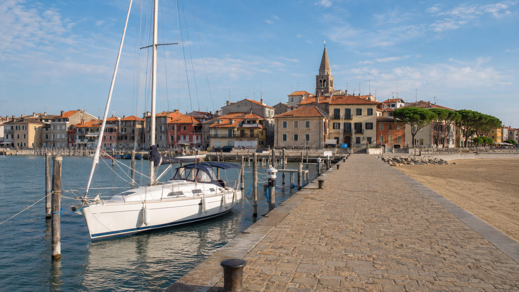 Trst marina riva mestni promenadi