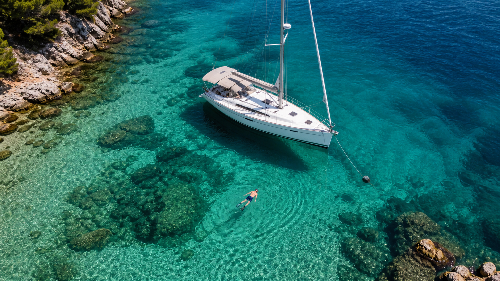 Snorkling in potapljanje z jadrnice najboljša mesta na Jadranu